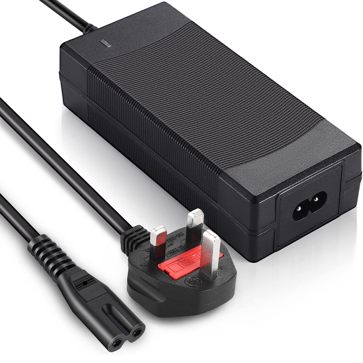 AC 100-240V to DC 12V 5A Regulated Power Adapter, UK Plug Cord
